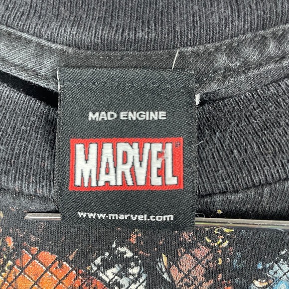 Vtg Marvel Shirt Mens Small Mad Engine Y2K USA Comic Book Superhero Character - Picture 6 of 11